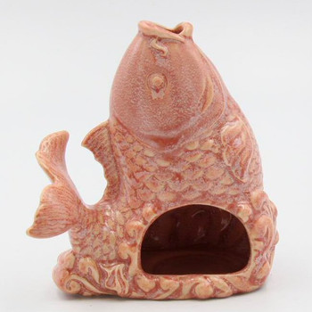 Fish Porcelain Tea Light Candle Holders, Set of 4