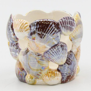 Shell Porcelain Tea Light Candle Holders, Set of 4