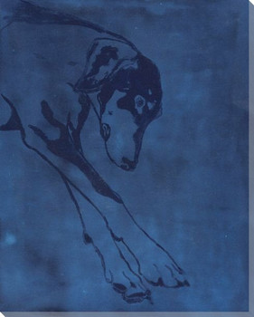 Daniel Dreams Dog Wrapped Canvas Giclee Art Print Wall Art