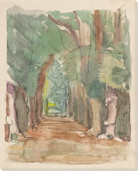 Pathway Trees Wrapped Canvas Giclee Art Print Wall Art