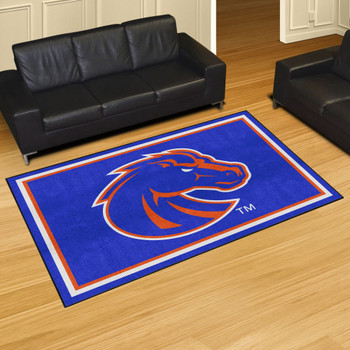 5' x 8' Boise State University Blue Rectangle Rug