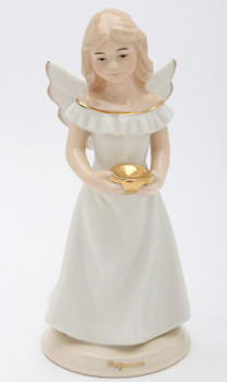 Baptism Angel Porcelain Figurine Sculpture