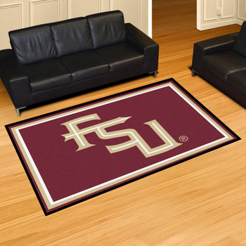 5' x 8' Florida State University Maroon Rectangle Rug