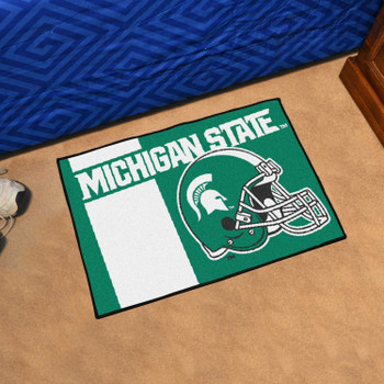 19" x 30" Michigan State University Uniform Green Rectangle Starter Mat