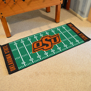 30" x 72" Oklahoma State University Football Field Rectangle Runner Mat