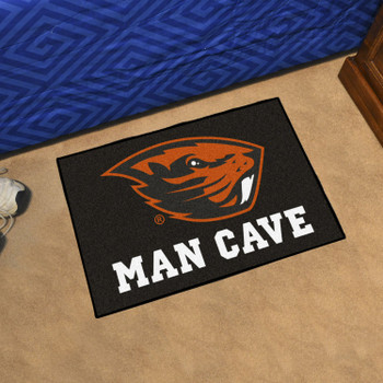 19" x 30" Oregon State University Man Cave Starter Black Rectangle Mat