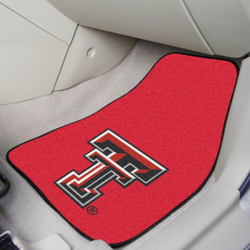 Texas Tech University Red Carpet Car Mat, Set of 2