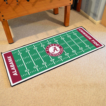 30" x 72" University of Alabama Football Field Rectangle Runner Mat