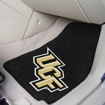 University of Central Florida Black Carpet Car Mat, Set of 2