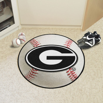 27" University of Georgia Baseball Style Round Mat