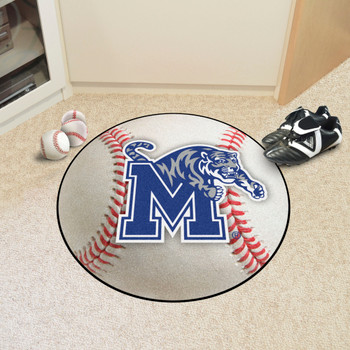27" University of Memphis Baseball Style Round Mat