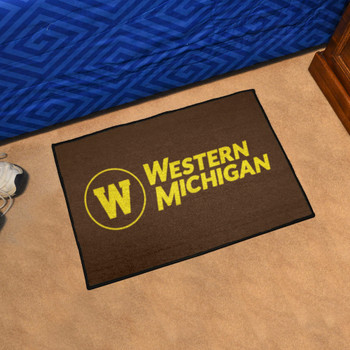 19" x 30" Western Michigan University Brown Rectangle Starter Mat