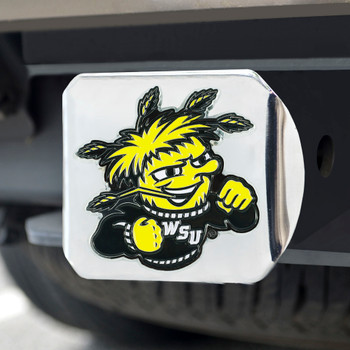 Wichita State University Color Hitch Cover - Chrome