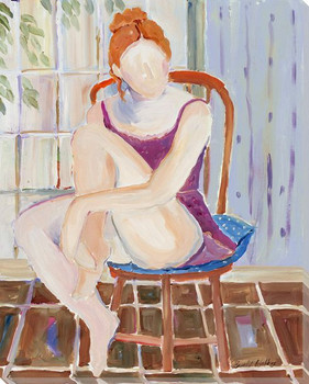 Mom Waiting Wrapped Canvas Giclee Art Print Wall Art