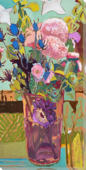 Hope Burns Eternal Flower Vase Wrapped Canvas Giclee Art Print Wall Art
