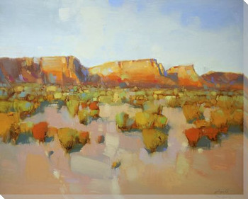 Canyon View Wrapped Canvas Giclee Art Print Wall Art