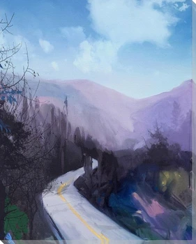Around the Bend Wrapped Canvas Giclee Art Print Wall Art