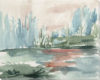 Watercolor Views VI Wrapped Canvas Giclee Art Print Wall Art