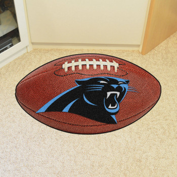 20.5" x 32.5" Carolina Panthers Football Shape Mat