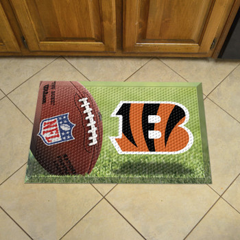 19" x 30" Cincinnati Bengals Rectangle Photo Scraper Mat