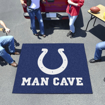 59.5" x 71" Indianapolis Colts Man Cave Tailgater Blue Rectangle Mat