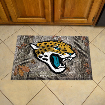 19" x 30" Jacksonville Jaguars Rectangle Camo Scraper Mat