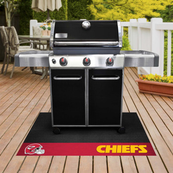 26" x 42" Kansas City Chiefs Vinyl Grill Mat