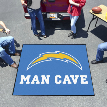59.5" x 71" Los Angeles Chargers Man Cave Tailgater Navy Rectangle Mat