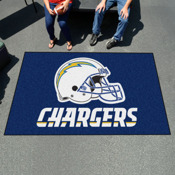 59.5" x 94.5" Los Angeles Chargers Navy Rectangle Ulti Mat