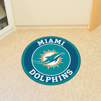 27" Miami Dolphins Roundel Round Mat