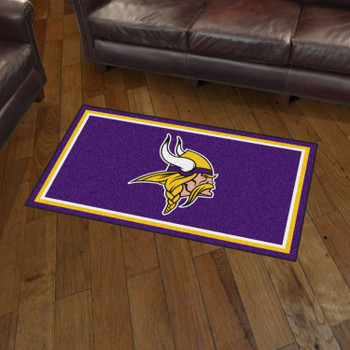 3' x 5' Minnesota Vikings Purple Rectangle Rug