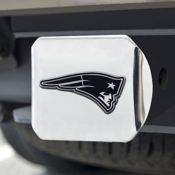 New England Patriots Hitch Cover - Chrome on Chrome