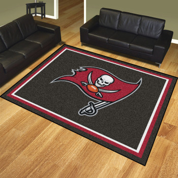 8' x 10' Tampa Bay Buccaneers Gray Rectangle Rug