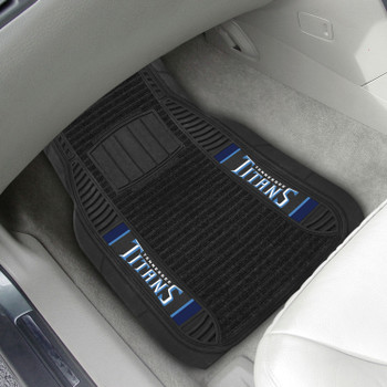 Tennessee Titans Black Deluxe Vinyl Car Mat, Set of 2