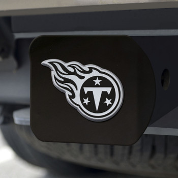 Tennessee Titans Hitch Cover - Chrome on Black