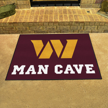 33.75" x 42.5" Washington Commanders Man Cave All-Star Maroon Rectangle Mat