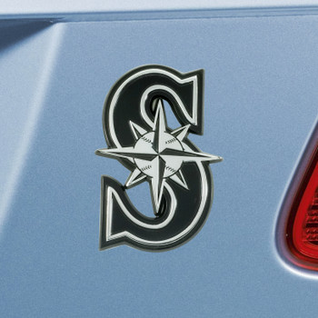 Seattle Mariners Chrome Emblem, Set of 2