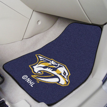 Nashville Predators Blue Carpet Car Mat, Set of 2