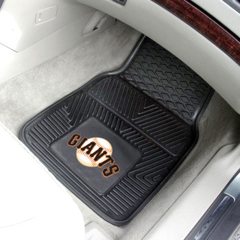 San Francisco Giants Black Vinyl Car Mat, Set of 2