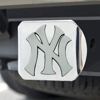 New York Yankees Hitch Cover - Chrome on Chrome