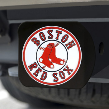 Boston Red Sox Hitch Cover - Team Color on Black