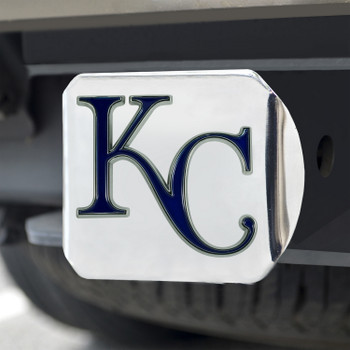 Kansas City Royals Hitch Cover - Team Color on Chrome