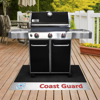 26" x 42" U.S. Coast Guard Vinyl Grill Mat