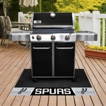 26" x 42" San Antonio Spurs Vinyl Grill Mat