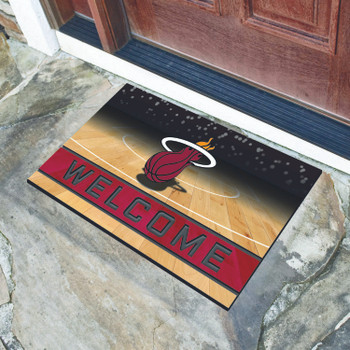 18" x 30" Miami Heat Black Crumb Rubber Door Mat