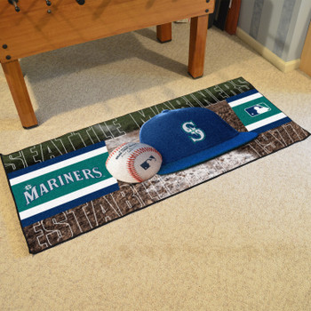 30" x 72" Seattle Mariners Baseball Style Rectangle Runner Mat