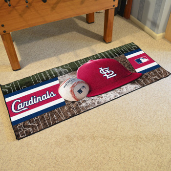 30" x 72" St. Louis Cardinals Baseball Style Rectangle Runner Mat