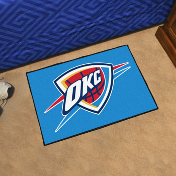 19" x 30" Oklahoma City Thunder Blue Rectangle Starter Mat