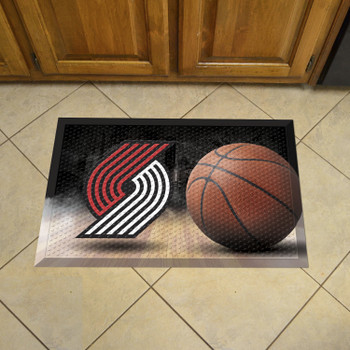 19" x 30" Portland Trail Blazers Rectangle Photo Scraper Mat