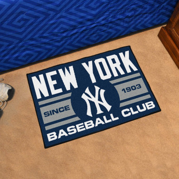 19" x 30" New York Yankees Uniform Navy Rectangle Starter Mat